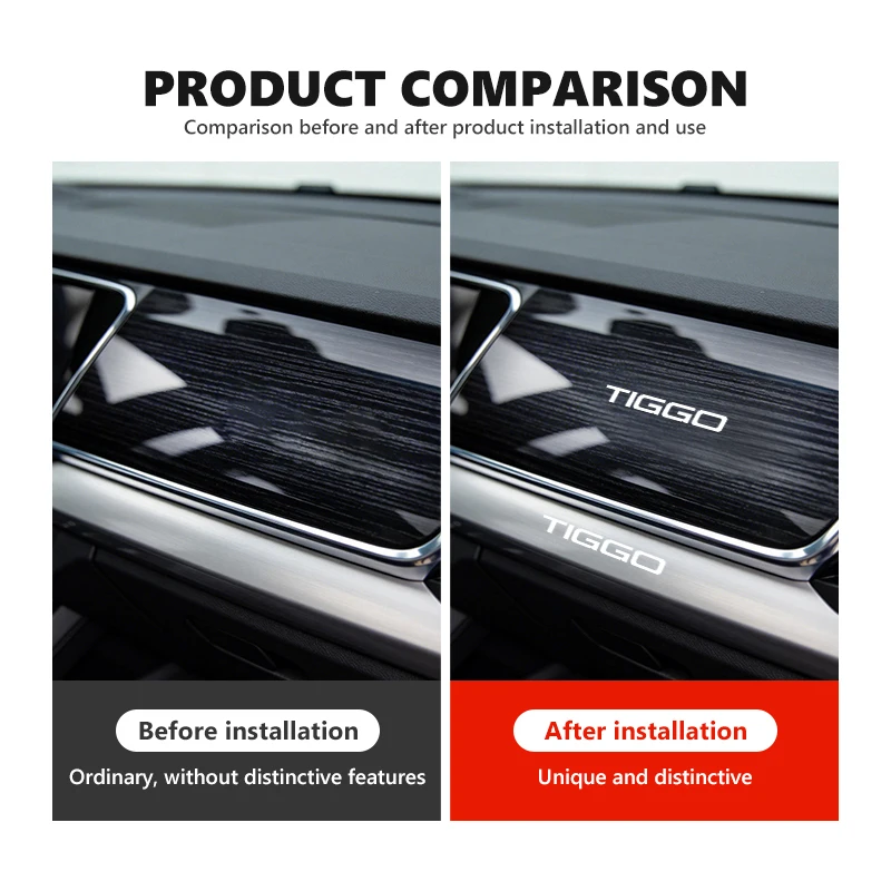 Car Logo Sticker Crystal Auto Stickers Fuel Tank Decor Accessories For Chery Tiggo 3x 3xe‌ 5x‌ 5 Pro 7 Plus C-DM 8 Pro Max PHEV view 3