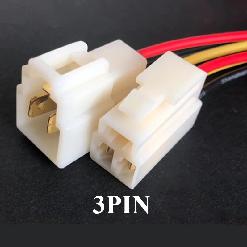 1Set 1/2/3/4/6/8P 6,3mm Automobil Kabelbaum Stecker 15cm Hohe Strom Ausrüstung Kabel Männlich Weiblich Stecker Butt Joint 0,75mm2 18AWG