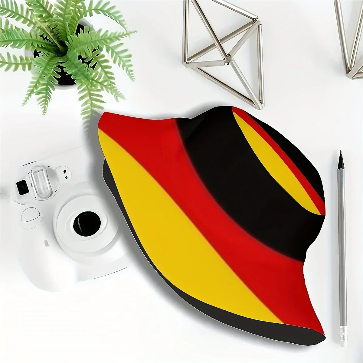 Customization ()1pcs German Flag Men's And Women's All-in-one Full Print Casual Fashion Style Fisherman Hat, Suitable For Outdoo
