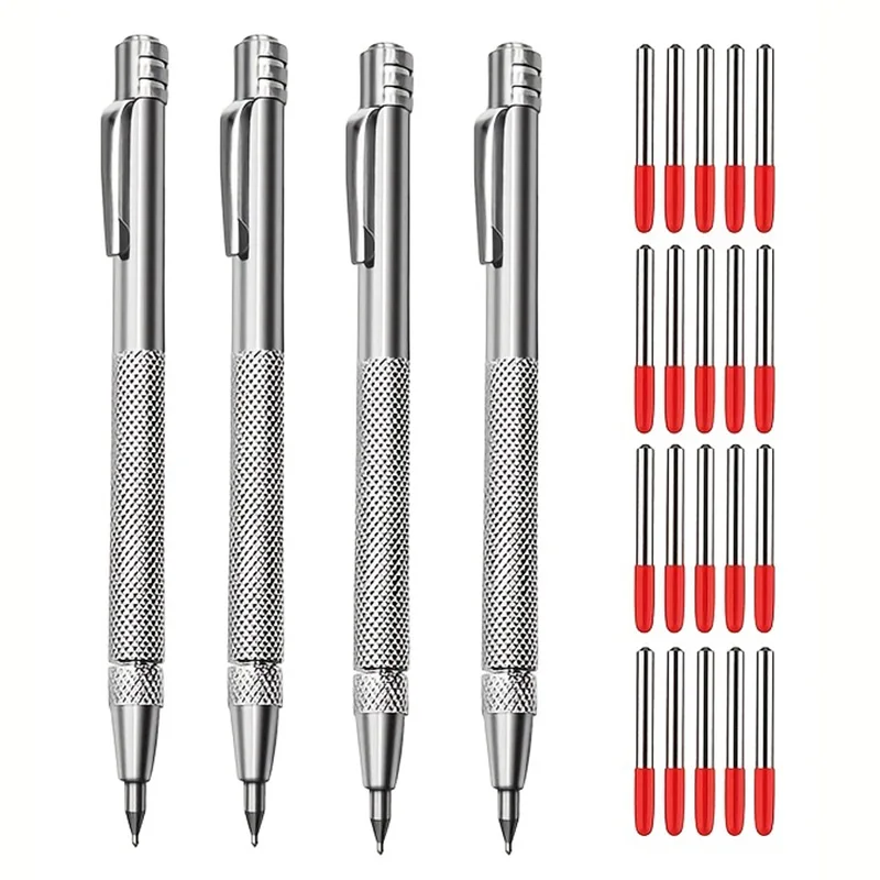 25/21/17/11/6PCS Carbide Tip Scriber Engraving Pen For Engraving Metal Sheet Stainless Steel Ceramic Glass Scribing Hand Tools