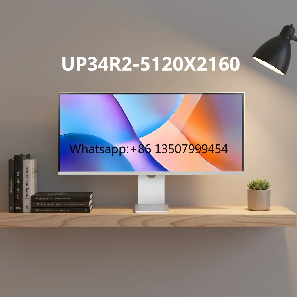 34 Inch Monitor 5120 X2160, 60Hz 450 Nit PBP Dual-Screen  Glossy Screen 21:9 Aspect Ratio IPS Panel  Full Aluminum Alloy Housing