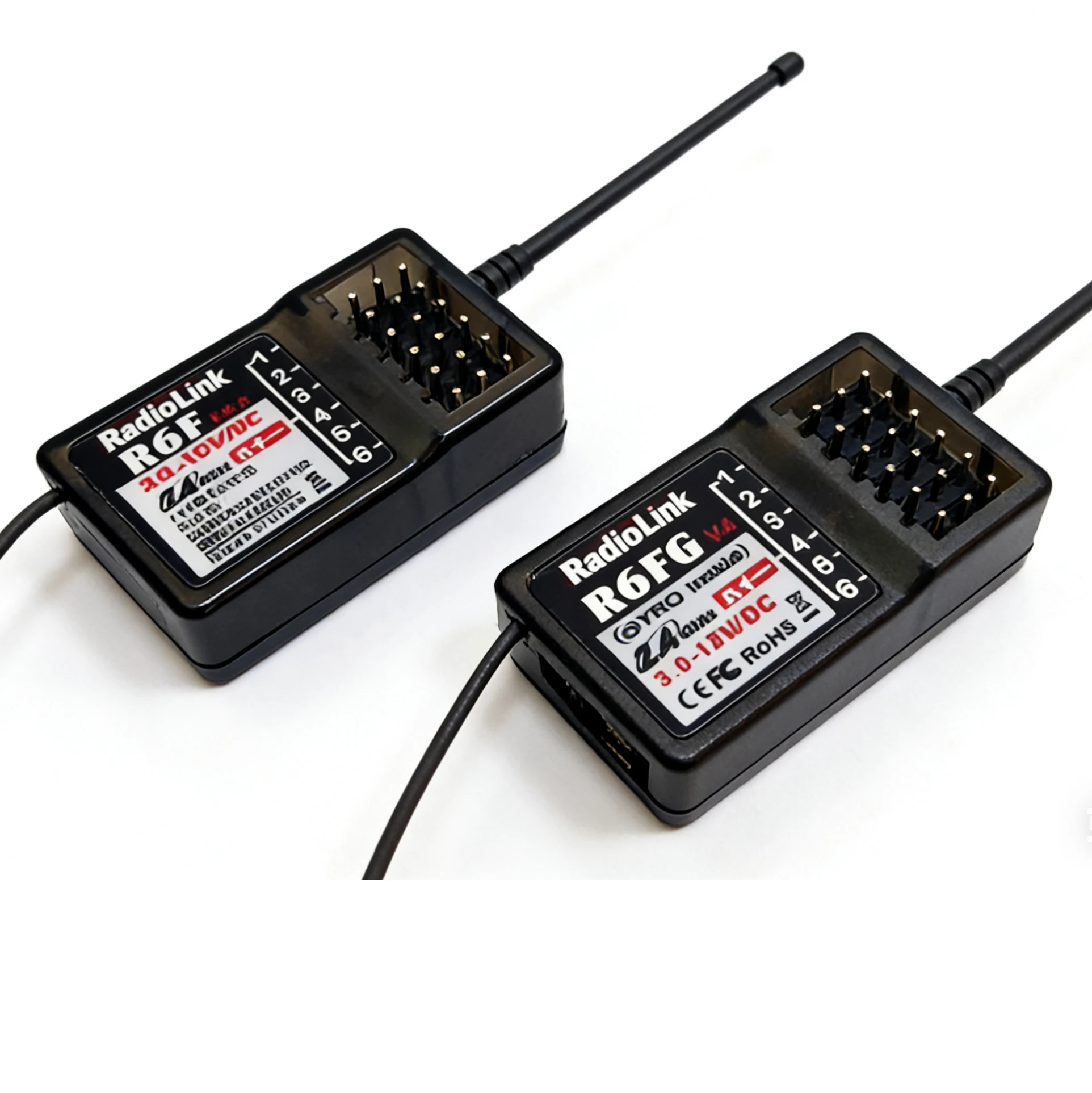 

Radiolink R6F/R6FG 6-канальный приемник 2,4 ГГц со встроенным гироскопом и сервоприводом высокого напряжения, поддерживаемый для RC4GS/RC6GS/RC4G