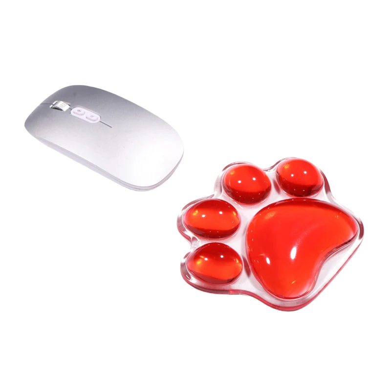 Silicone Mouse Wrist Rest Support Ergonomic Cat Paw Hand Pad Cushion Comfortable Soft For Gaming Office Computer Laptop image 4