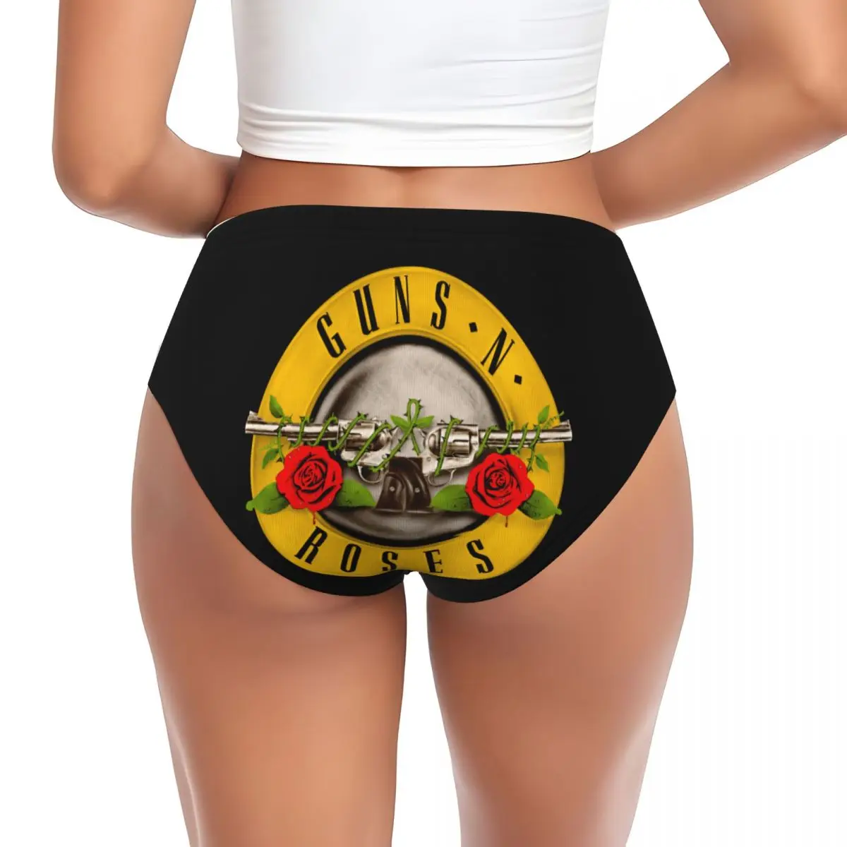 Custom Guns N' Roses Rock Roll Brief Panties Womens Comfort Underwear