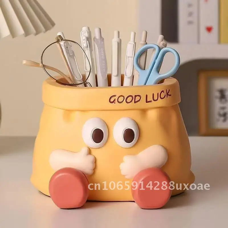 

Creative fun paper bag capacity pen container decoration office desktop storage good things decoration birthday gift