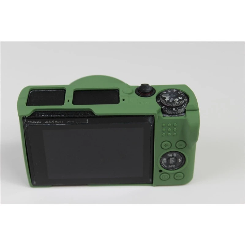 

For Canon G5XII g5xMakrii Silicone Protective Case Cameras Bag Silicone Armor Skin G5Xii g5x2 soft case + free tempered film