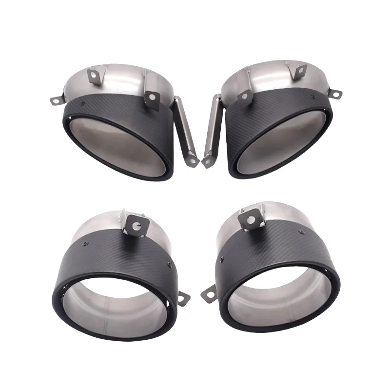 

2010 To 2015 For Audi R8 Exhaust Pipes Carbon Fiber Tailpipe With Nozzle And Head