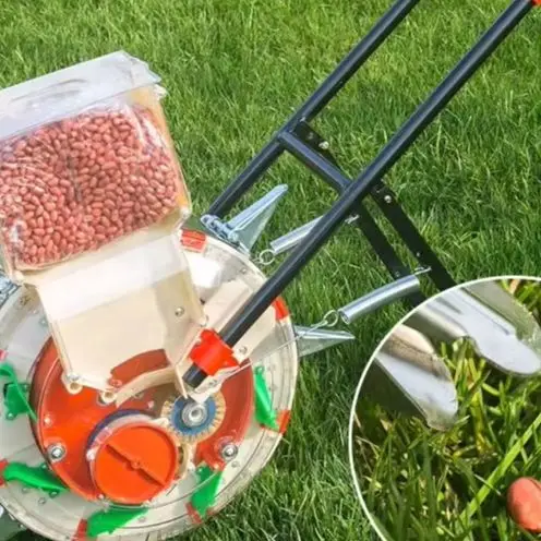 

Plant Seed Disseminatos Hand-push Cotton Soybean Peanut and Corn Hand-propelled Seeder Roller Rotary Seeder Precision Planter