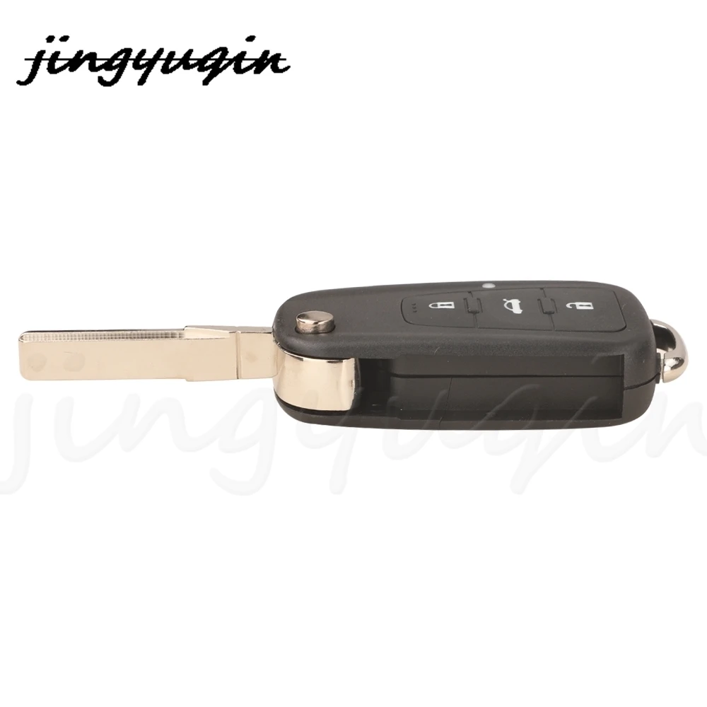 Jingyuqin 3BTN الوجه البعيد مفتاح السيارة قذيفة ل Roewe MG5 MG7 MG GT GS 350 360 750 W5 الذكية السيارات مفتاح استبدال الجسم الإسكان