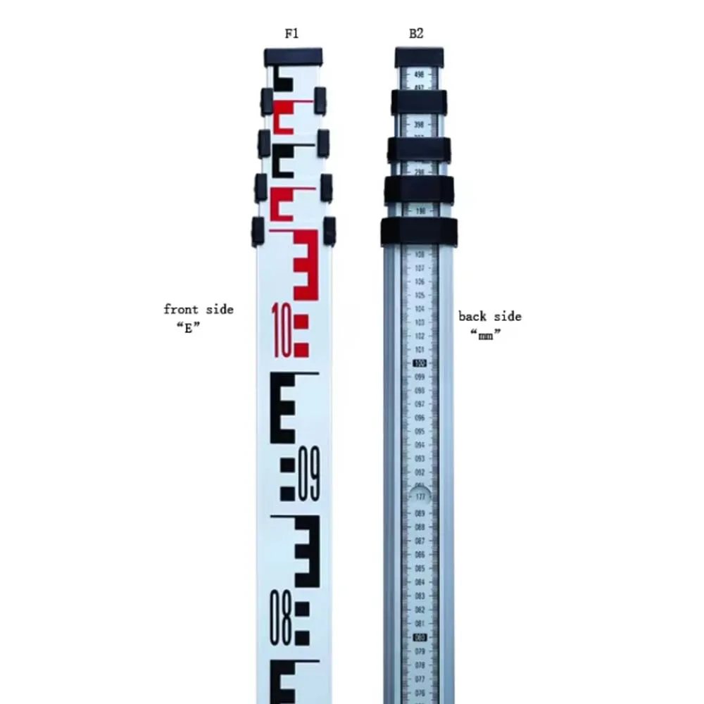 Hot Sale Telescopic Aluminum Survey Leveling Staff 3m 4m 5m 7m for For Surveying Instrument Accessories