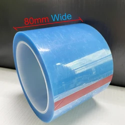 PET Blue Fixed Refrigerator Tape Traceless Air Conditioner Fax Machine Printer Parts Fixed Installation Adhesive Tape 50M/Roll