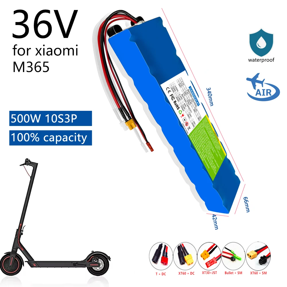

New 10S3P 36V 9000mAh 36v Electric Scooter Battery Pack 18650 Lithium M365 Electric Scooter 36v Battery Scooter