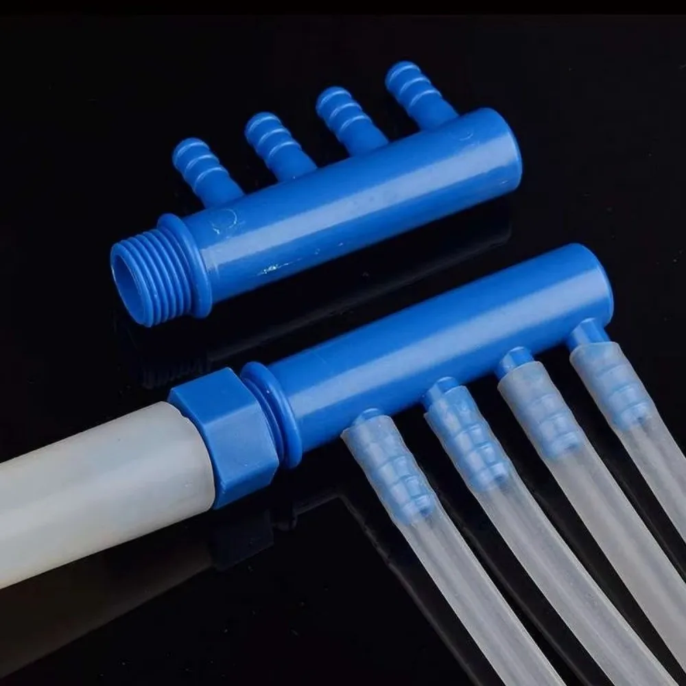 Plastic Male Thread Water Divider Multi Outlet Y Type Hose Splitter 1/2 Inch 9mm 3-Way 4-Way Threaded Pipe Manifold