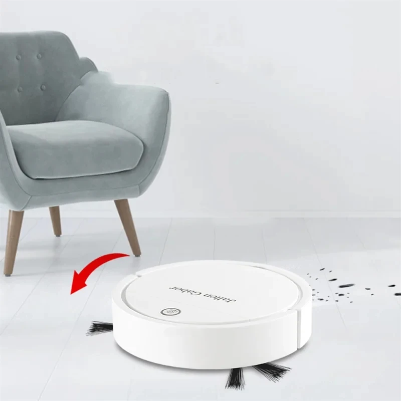 เครื่องดูดฝุ่นหุ่นยนต์อัตโนมัติแบบ3-in-1, สมาร์ทโฮมถูพื้นไร้สายอัจฉริยะกวาดเปียกและแห้ง
