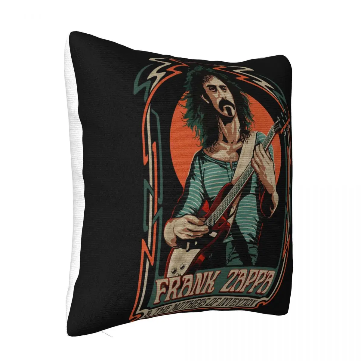 Frank Zappa Illustration Licensed Adult New Design Vacation Steampunk Punk New Brand Woman Slim Fit Pillow Case