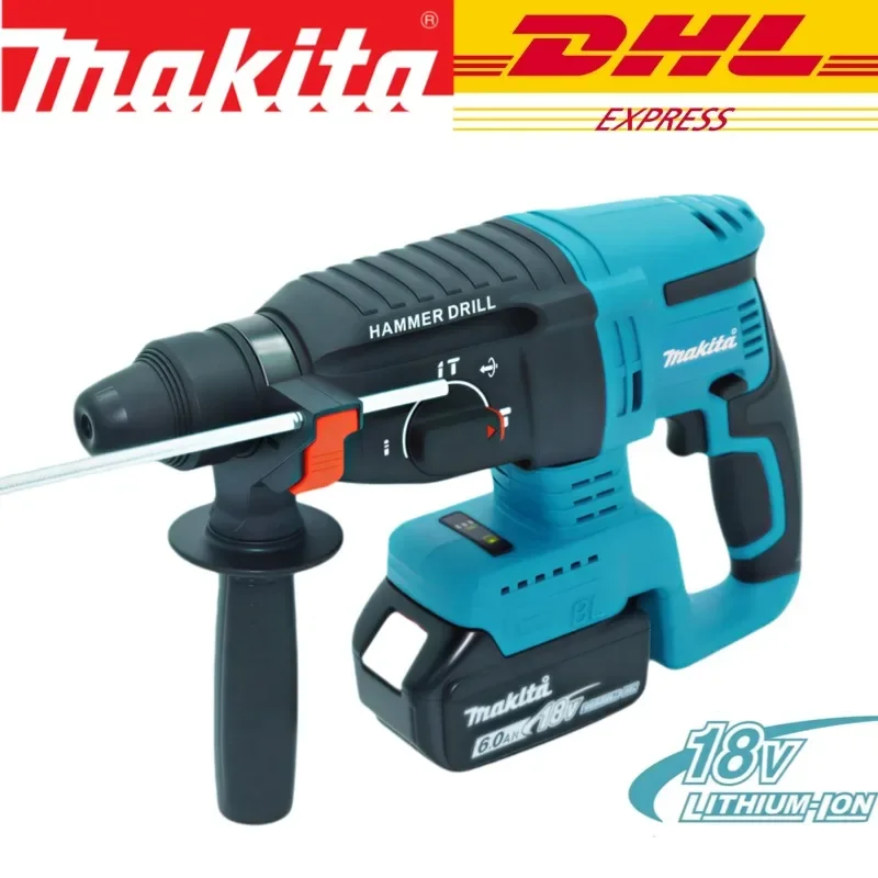 Makita DHR242 18V Akku-Bohrhammer mit geringer Vibration 13,5m/s² Professionelles Elektrowerkzeug für anspruchsvolle Bau- und Renovierungsarbeiten