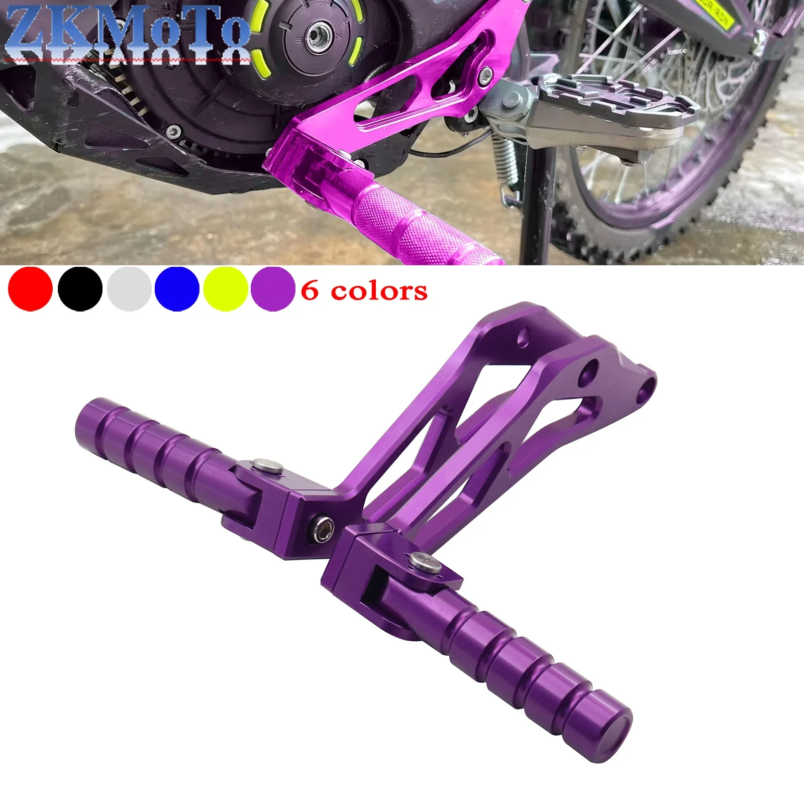 

For Sur-Ron Light Bee X/S/L1E For Segway X160 X260 Electric Motocross CNC Rear Passenger Foot Peg Rests Pedal Peg Bracket Parts