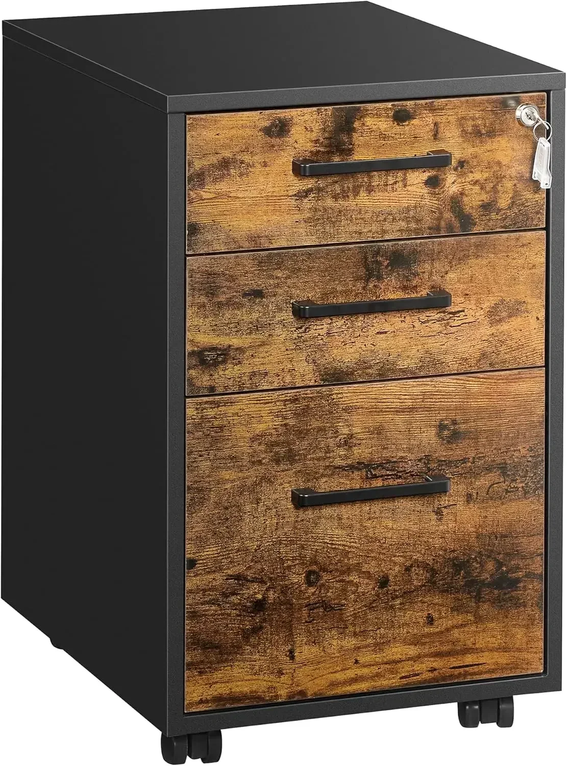 

Шкаф для документов, Офисный шкаф для хранения документов с замком, предварительно собранные, за исключением колес и ручек, для формата А4, Legal, для документов формата Letter