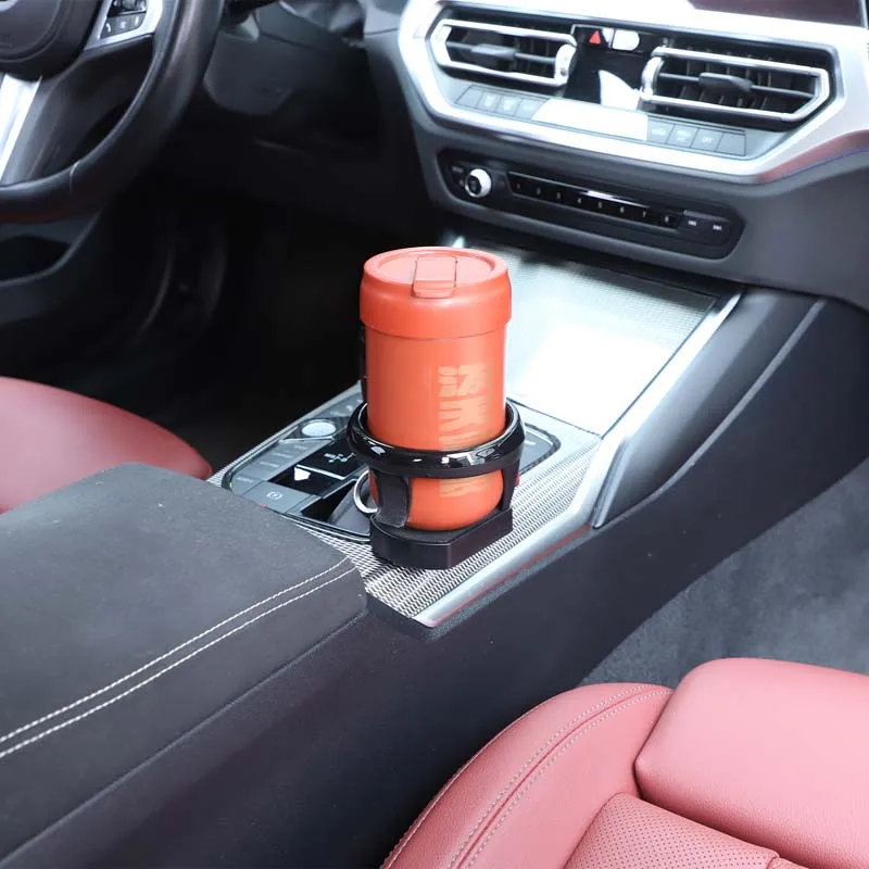 

For BMW X3 X4 G01 G08 F97 G02 G45 20-26 ABS Black Car Central Control Gear Storage Box Water Cup Holder Trim Car Accessories