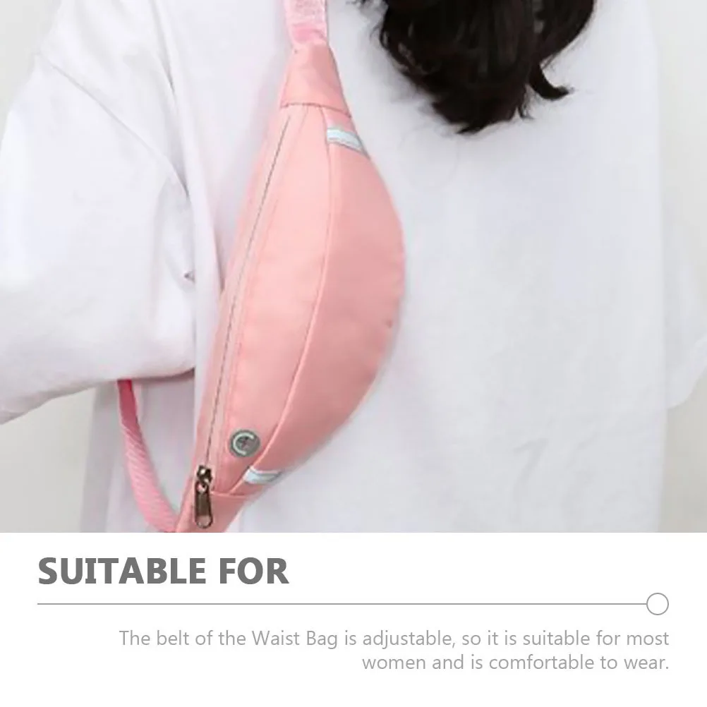 

Stylish Women Waist Bag Sports Pouch Adjustable Waistbelt Fitness Fanny Pack Waterproof Phone Storage Bag Outdoor Travel Waist