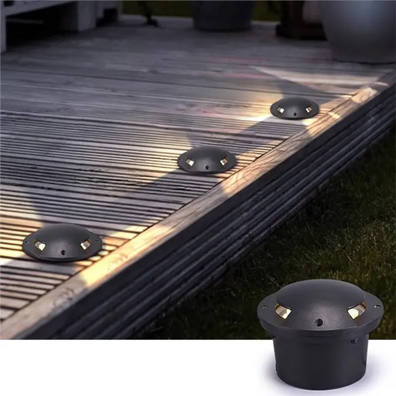 ABVG-LED Waterproof For Outdoor Garden Path Light 3W Floor Buried Underground Yard Spot Landscape Single-Sided Light