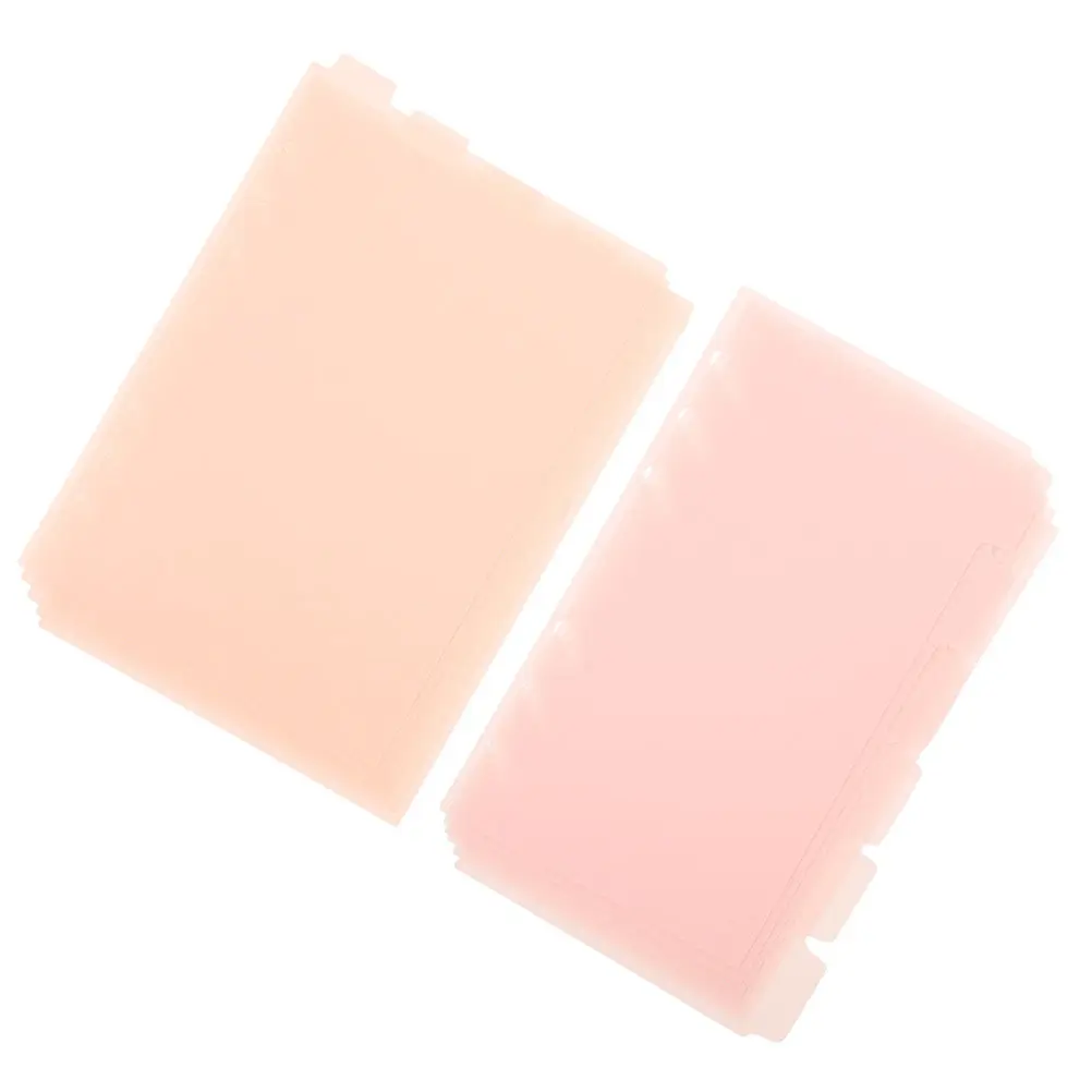 

2Sets Index Dividers for Notebooks Binder Tabs Colored Plastic Page Dividers Detachable Notebook Supplies for Students Teachers