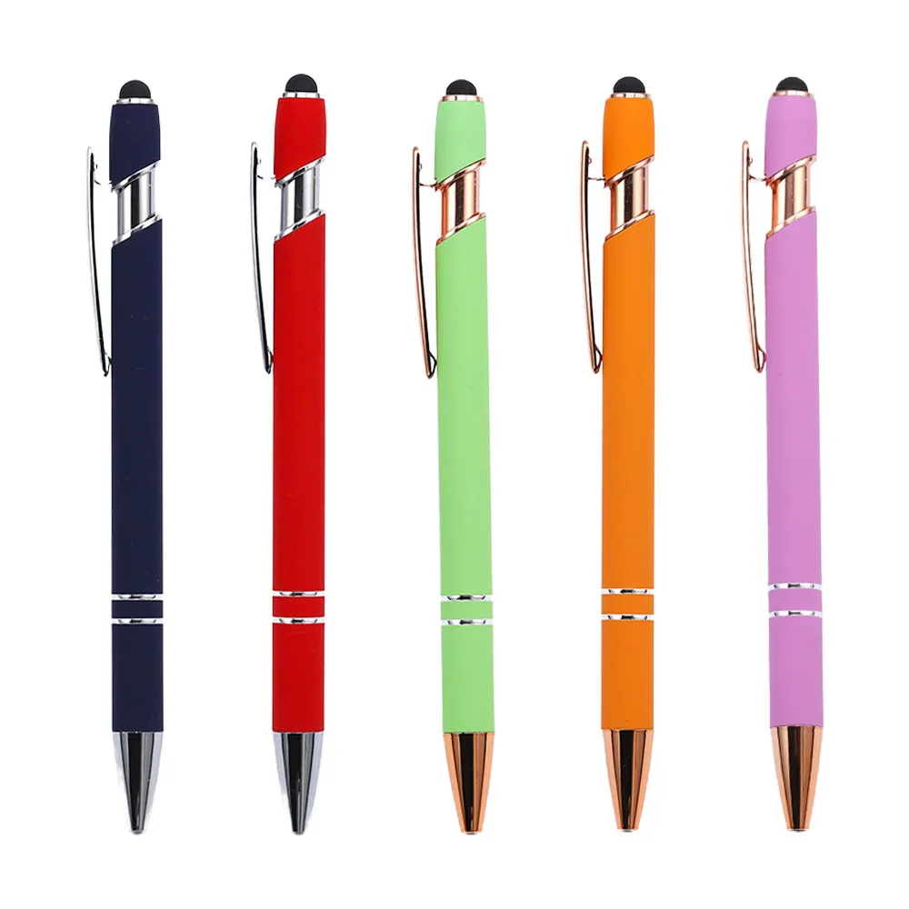 

1 Pieces Lytwtw's Ballpoint Pen Cute Metal Capacitive Touch Stationery School Office Supplies Press Pen