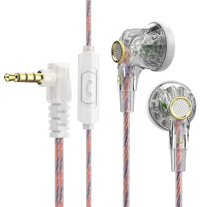 QKZ-MDRフラットヘッドヘッドヘッドフォン、3.5mm、補助有線、動的ドライバー、hifiヘッドフォン、電話用大型移動コイル、mp3プレーヤー、16mm