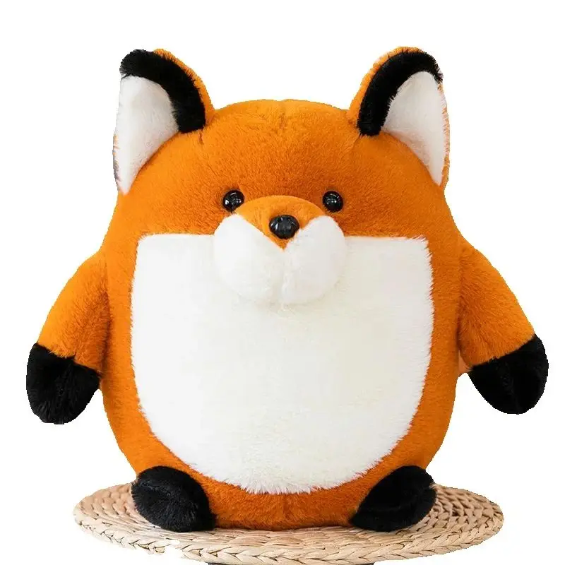

23-35cm Cute Bubble Fox Plush Toy Chubby Orange Soft Little Fox Soothing Pillow Doll a Birthday and Christmas Gift for Child