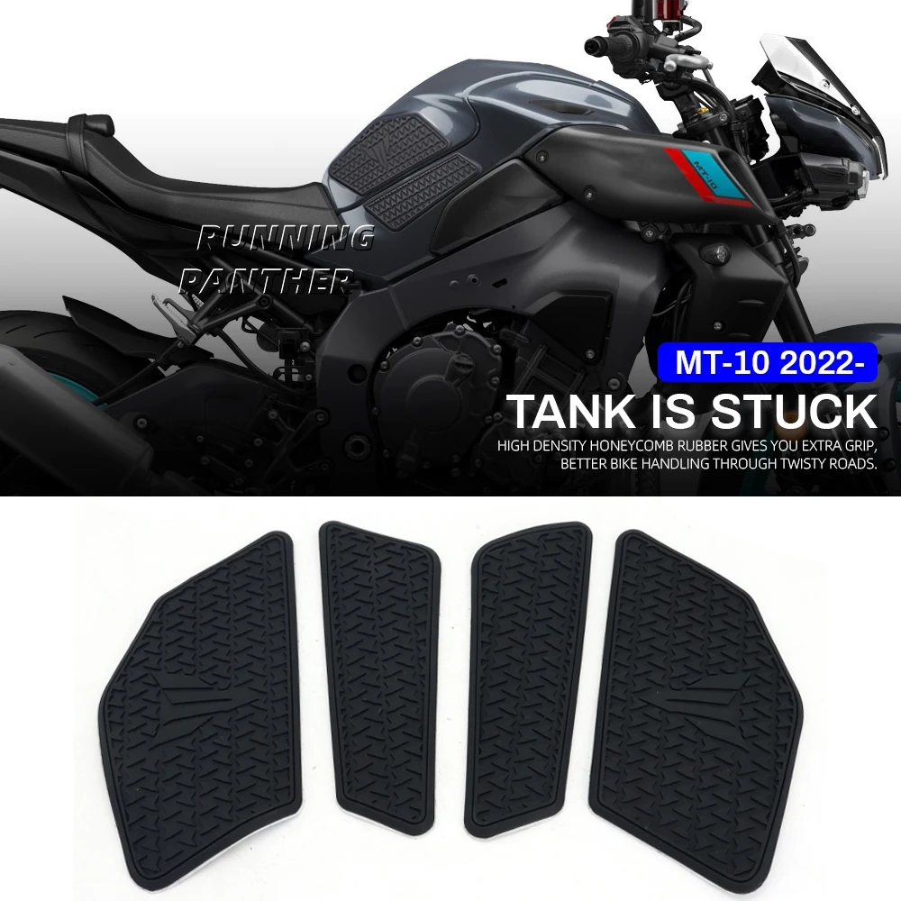 

New Motorcycle Tank Traction Pad Anti Slip Sticker Gas Knee Grip Protector For Yamaha MT10 MT-10 mt10 mt 10 2022 2023