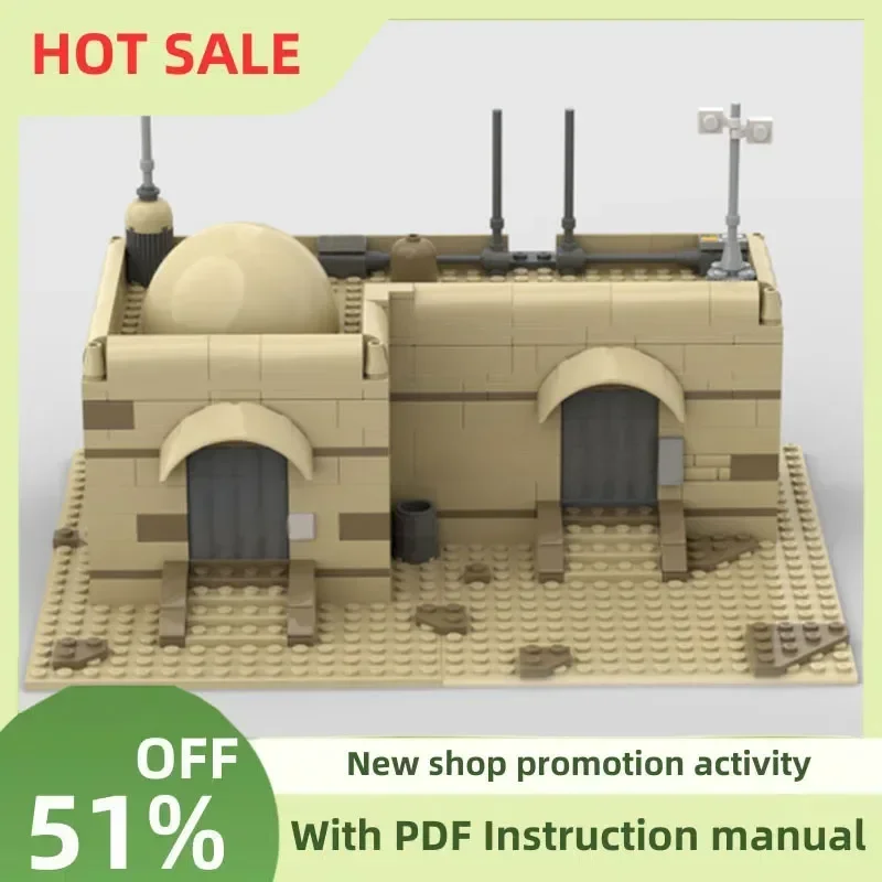 New 343Pcs Famous Star Battle Movie Moc Tatooined House Building Model Custom Puzzle Diy Creative Ideas Kid Toys Birthday Gift
