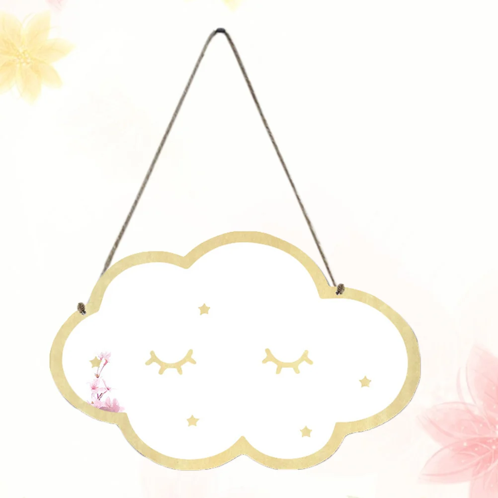 إطار خشبي مرآة أكريليك على طراز الرسوم المتحركة ديكور المنزل حواف ناعمة انعكاس مثالي لا زجاج آمن للعائلة سهل التعليق و