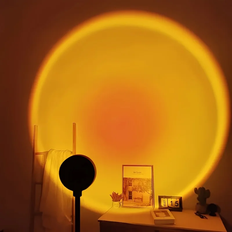

Sunset Projector Lamp USB Night Light, Romantic Rainbow Floor Lamp for Bedroom Living Room Decor, Photo Backdrop Gift