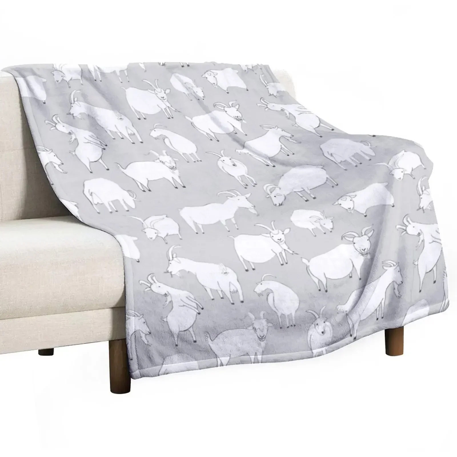Collecte de fonds caritative - Couverture GreyGoats, couverture confortable et facile d'entretien pour canapé