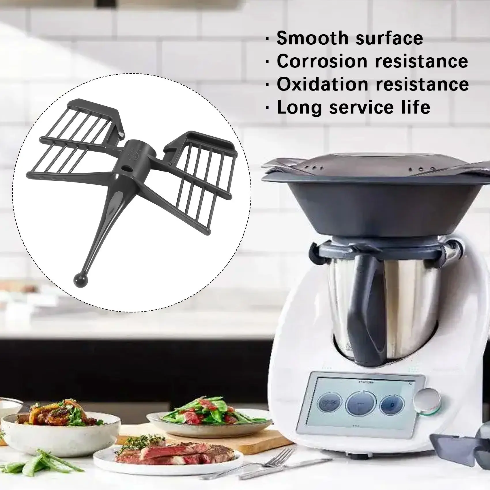 Barre de grattoir de remplacement pour extracteur de jus, Vorwerk, Thermomix, TM5, TM31, Ju479, pièces de rechange, 2 pièces