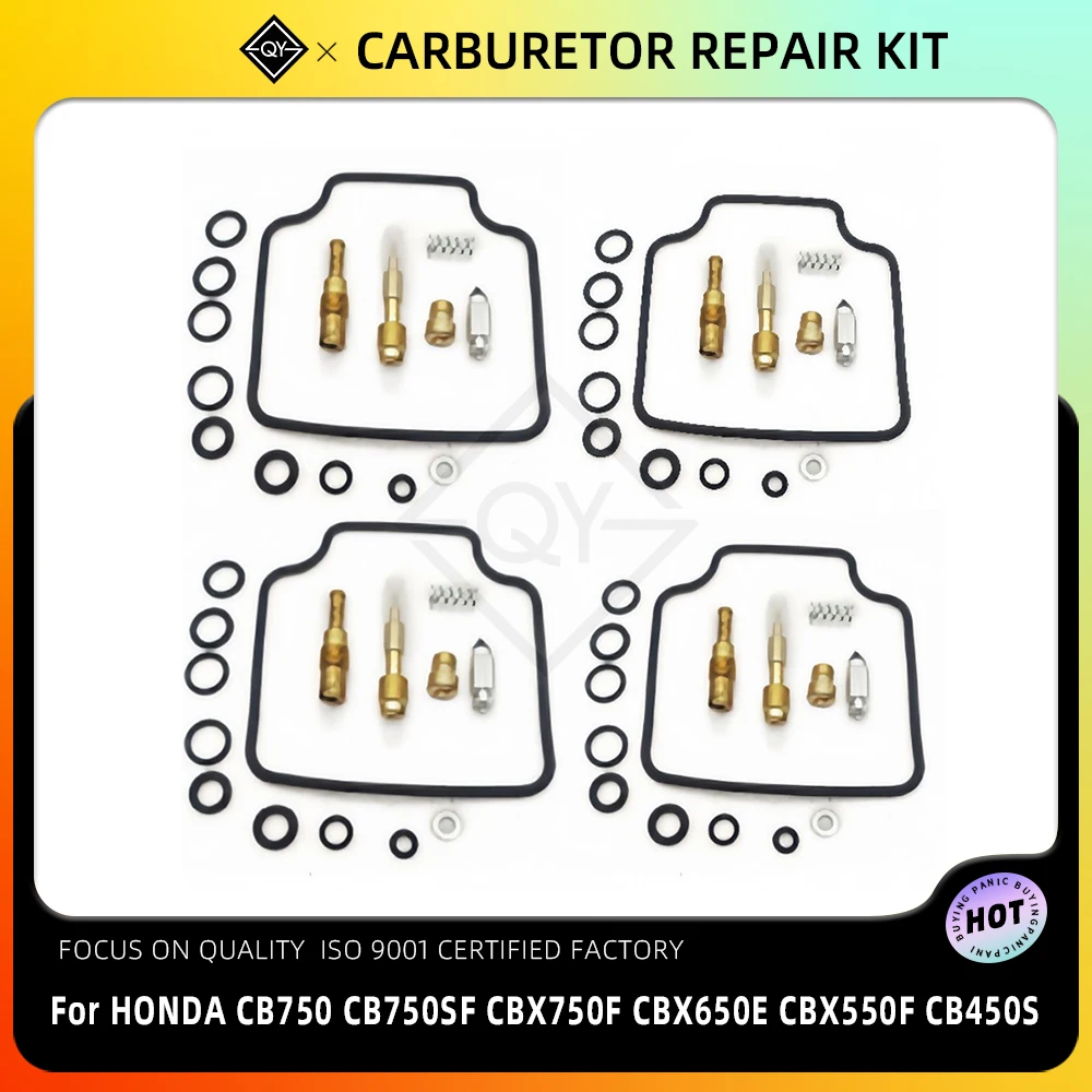 

LQYL Motorcycle Carburetor Repair Rebuild Kit For HONDA CB750 F CB750SF CBX650E CBX550F CB450S