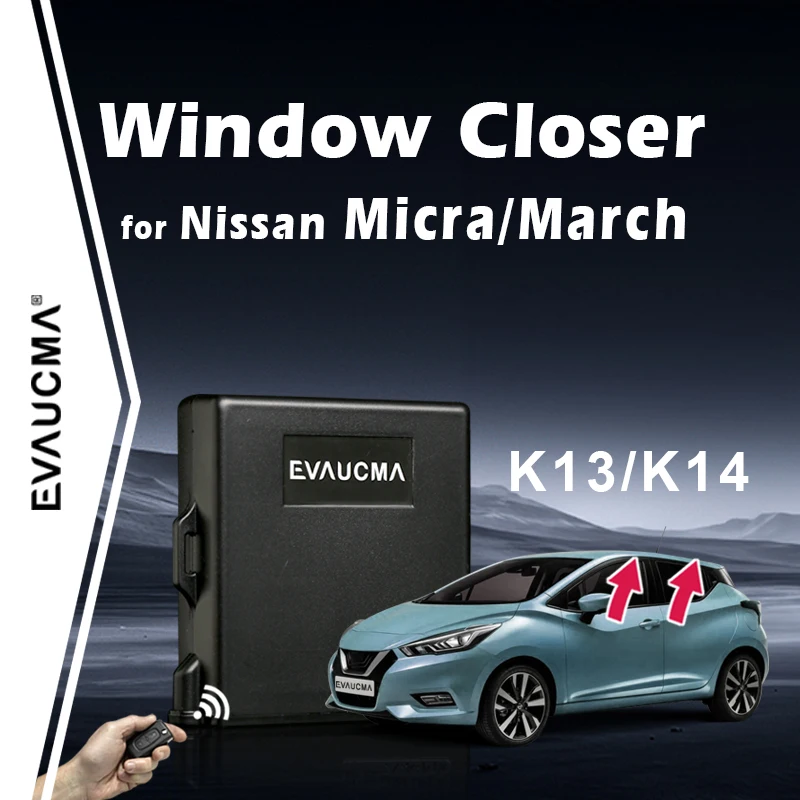 For Nissan Micra K13 K14 Car Power Window Closer System Car Automatically 4 Door Window Close Closing Kit Alarm Accessories