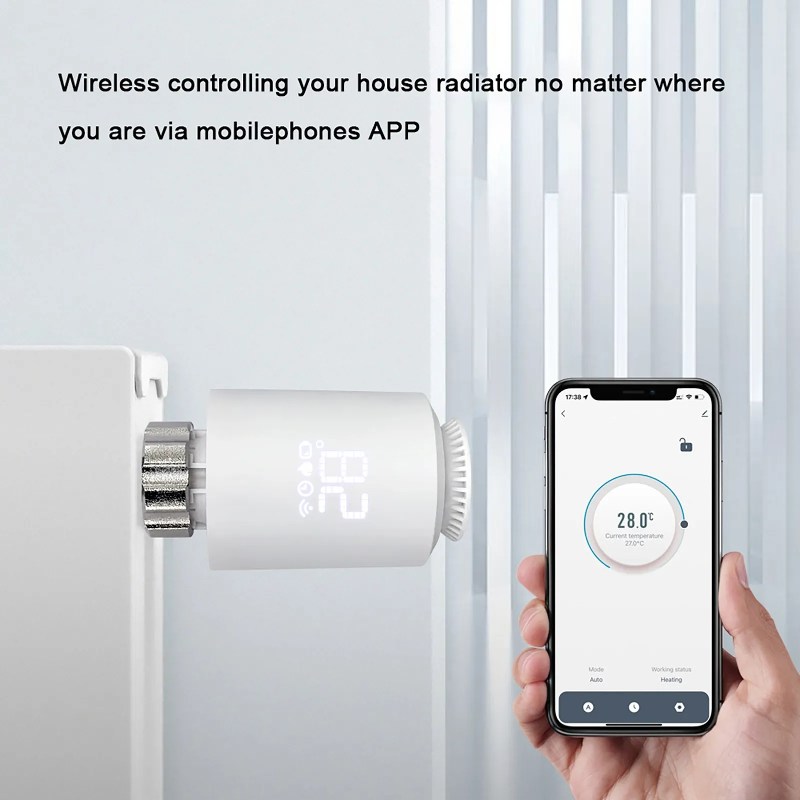 Tuya Zigbee Thermostatic Radiator Valves Intelligent Wireless Mobilephone App Control Home Heating Thermostat Temperature Contro