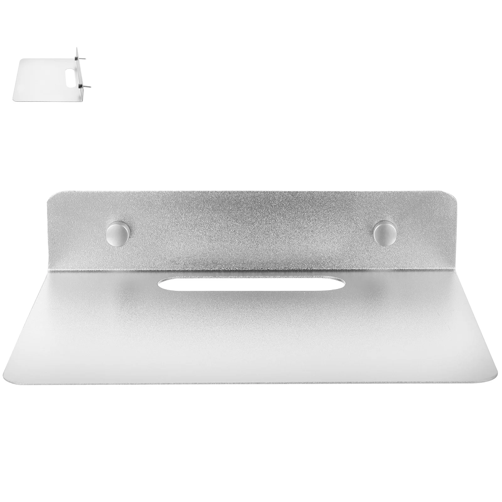 

Wall Mount Small Floating Wall Shelf For Security Camera Monitor Speaker Durable Aluminum Sturdy Easy Install Display Shelf