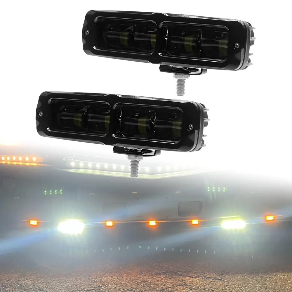 

6-дюймовая регулируемая светодиодная рабочая фара с кронштейном, широкое применение для квадроциклов/вездеходов, лодок, бытового использования, водонепроницаемая IP67, с прозрачной линзой из поликарбоната