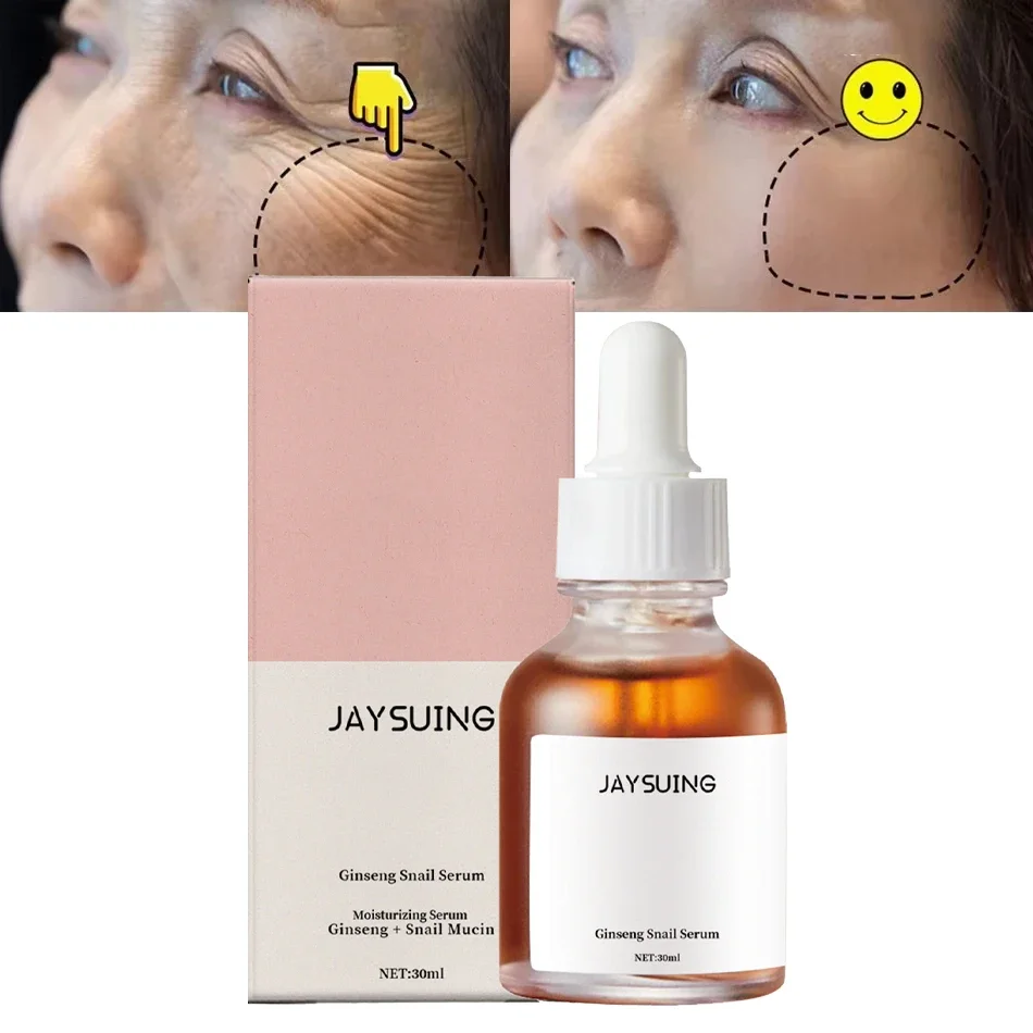 

Ginseng Snail Serum Anti-Aging Firming Moisturizing Brightening Anti-Wrinkle Repair Tightening Fade Fine Lines Korean Skincare