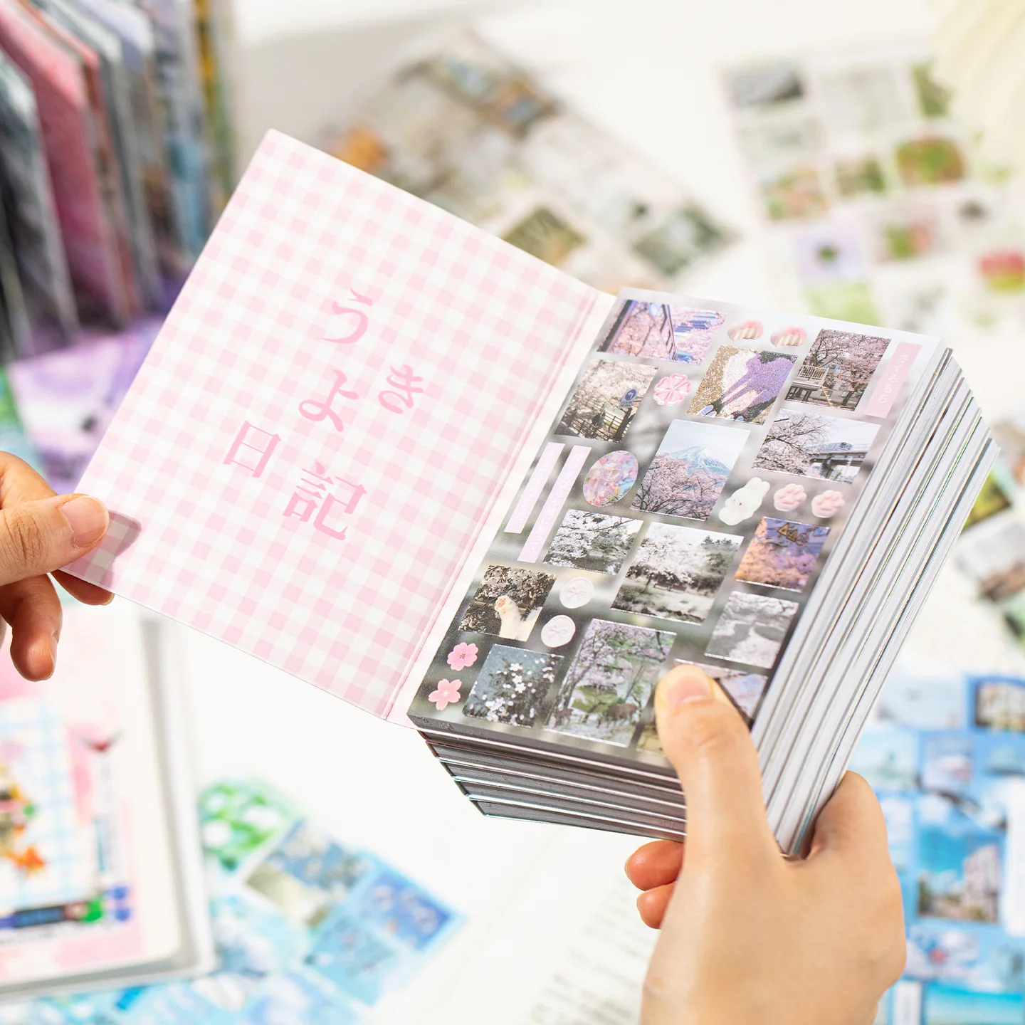 Cute Ancient Style Cut Film Sticker Book Memory Crease Creative Student Hand Account DIY Collage Decoration Sticker Book