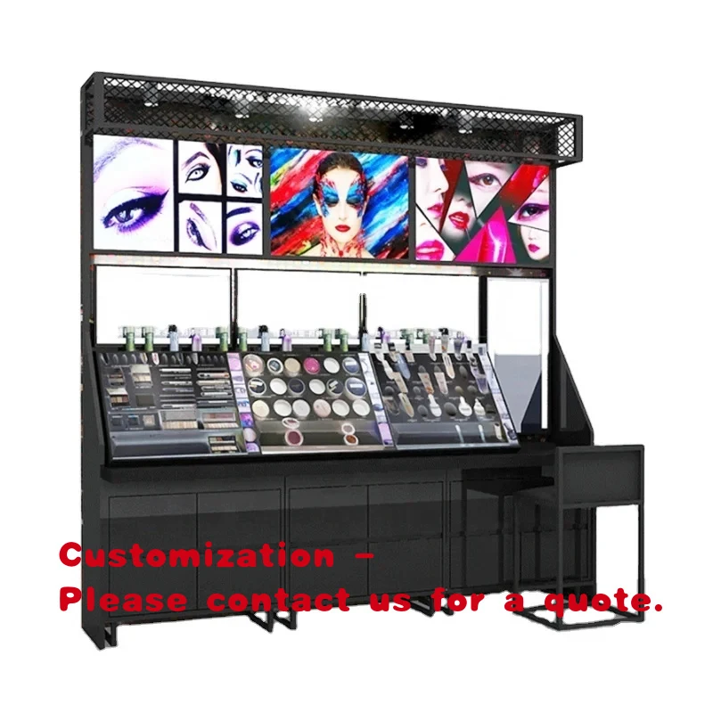custom.Custom Makeup Counter Acrylic Cosmetics Nakajima Display Cabinet Skin Care and Lipstick Perfume Makeup Cabinet