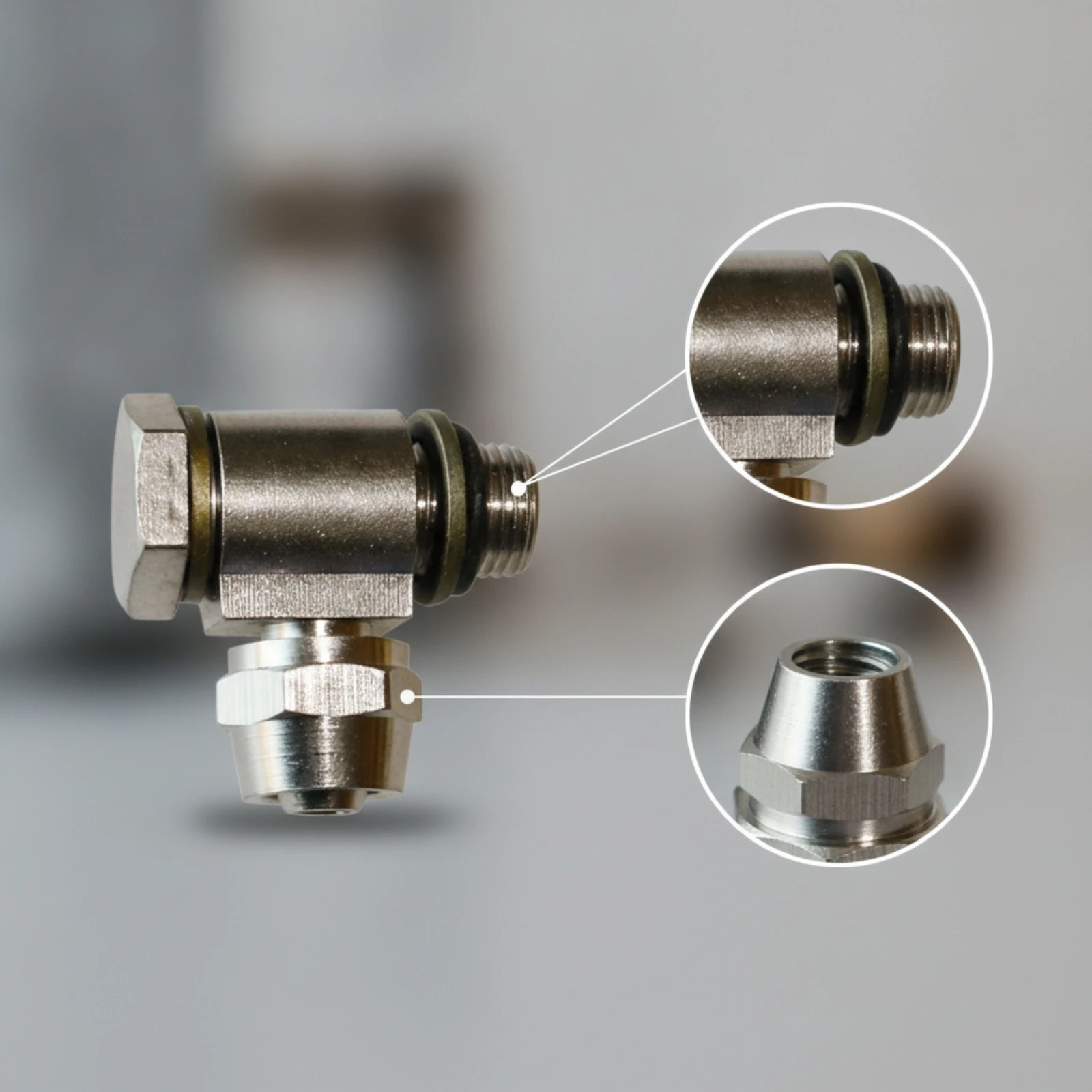 Tire Changer Connector Metal Pneumatic Adapter Air Hose Connector Fittings High Pressure Resistant Fitting Rust-Proof
