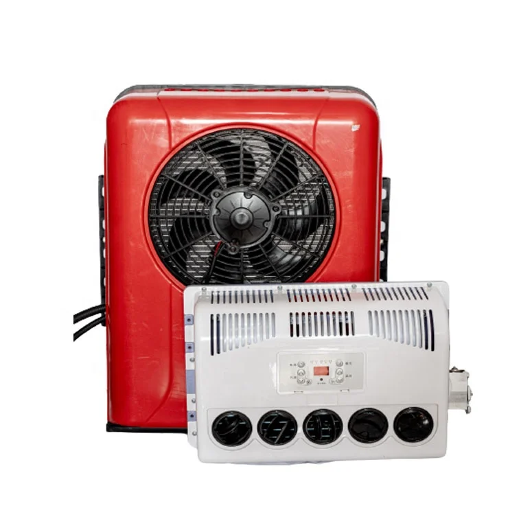 شاحنة بطارية Apu 12v 24v Dc سبليت مكيف الهواء جرار وقوف السيارات شاحنة مكيف الهواء