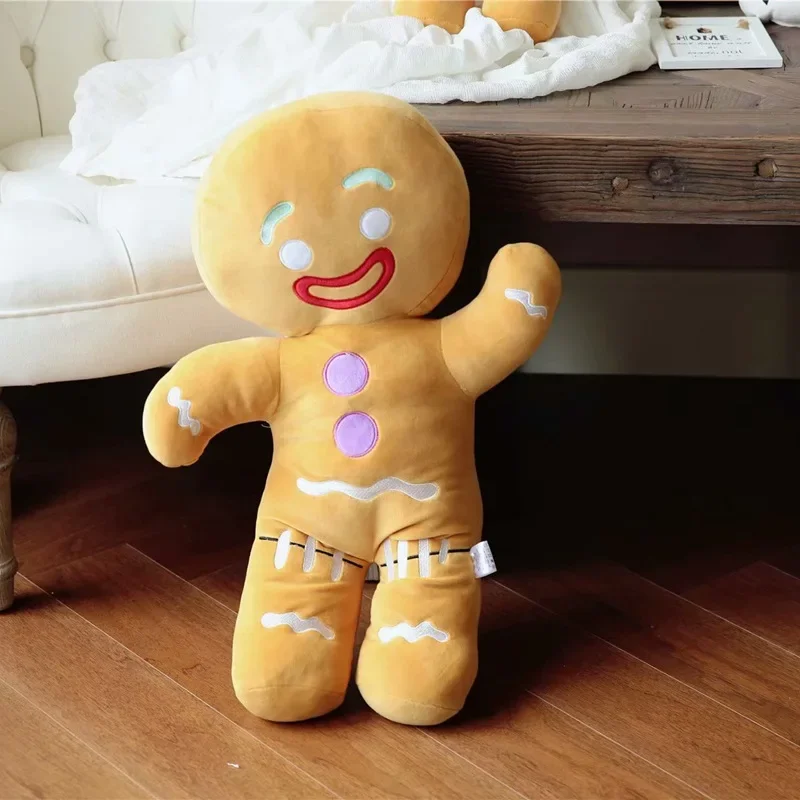 Gingerbread Man Plush Toy Baby Appease Doll Biscuits Man Pillow Cushion Reindeer Home Decor Toy for Children Birthday Xmas Gift