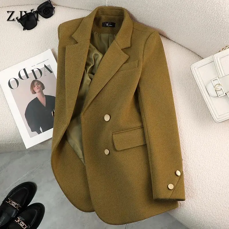 Luxury Brand Blazers Women Clothing Autumn Winter Jacket Button Office Ladies Coat Design Jacket Long Sleeve Outerwear Suits New