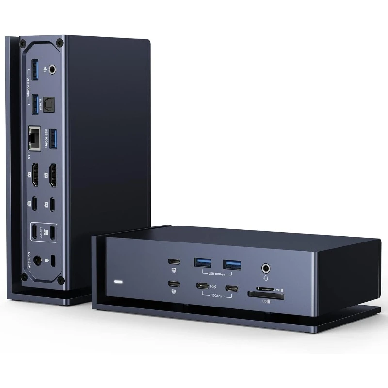 FusionDock Max 1 Dual Thunderbolt 4 Chips,  40Gbps Dock for Mac M1/M2/M3/M4 Pro/Max, 2HDMI 2.0, 96W PD,home.