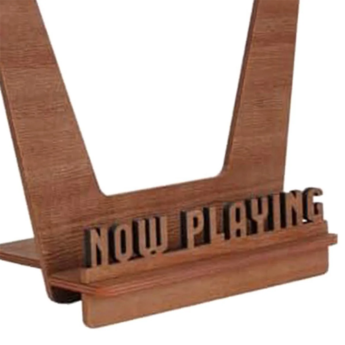 Now Playing Vinyl Record Stand Retro Holder for Vinyl Record Wood Record Stand Vinyl Gift Ideas Turntable Accessories