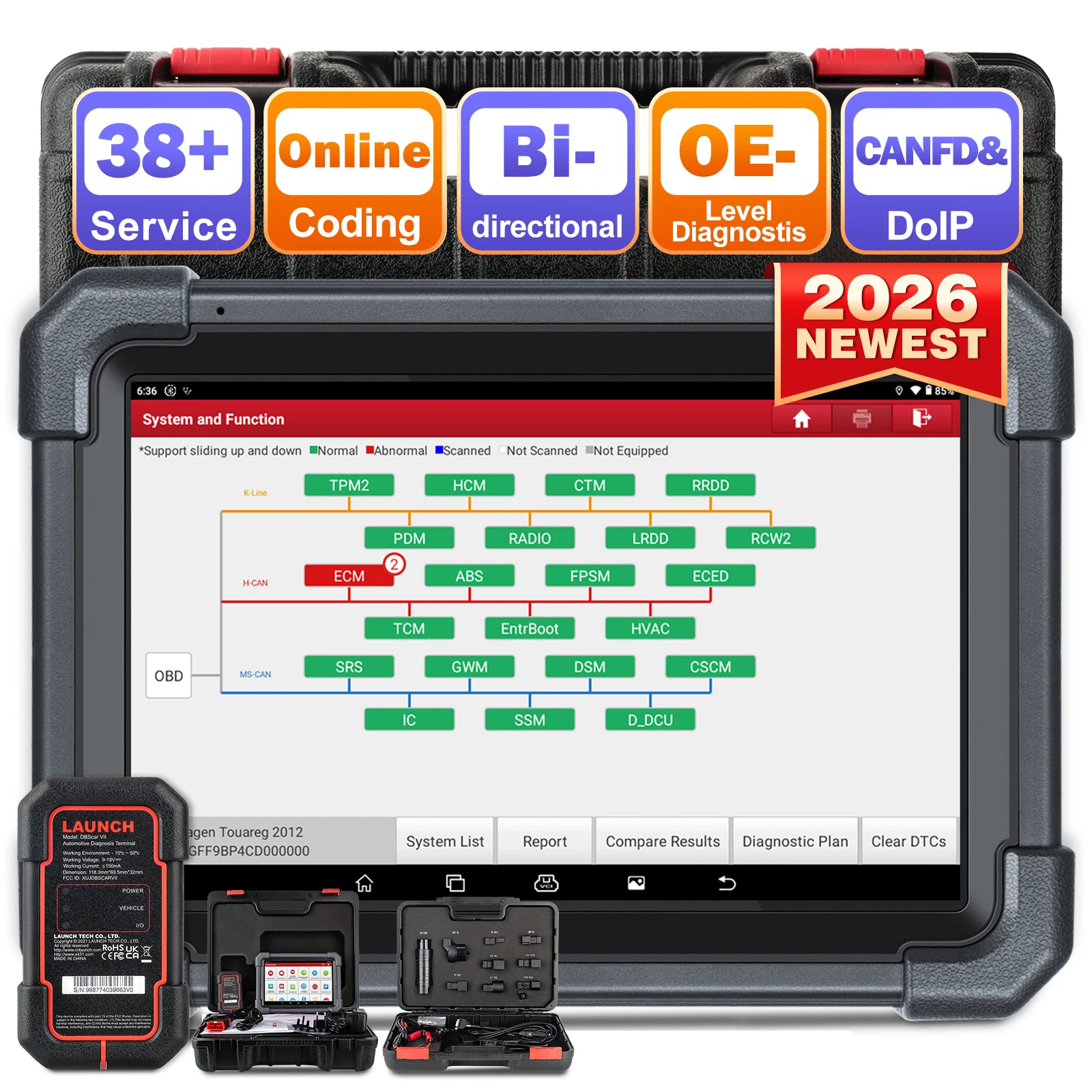 X431 PRO3 ACE PROS Apex Full System Automotive ECU Coding Diagnostic Tool with OEM Topology Map 2 Years Free